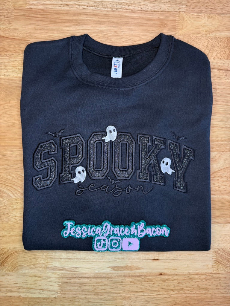 Spooky Season Embroidered Sweatshirt