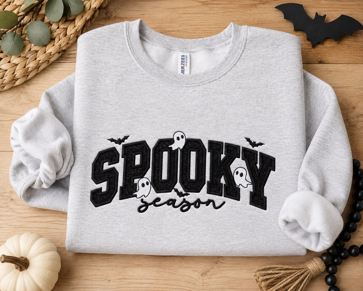 Spooky Season Embroidered Sweatshirt
