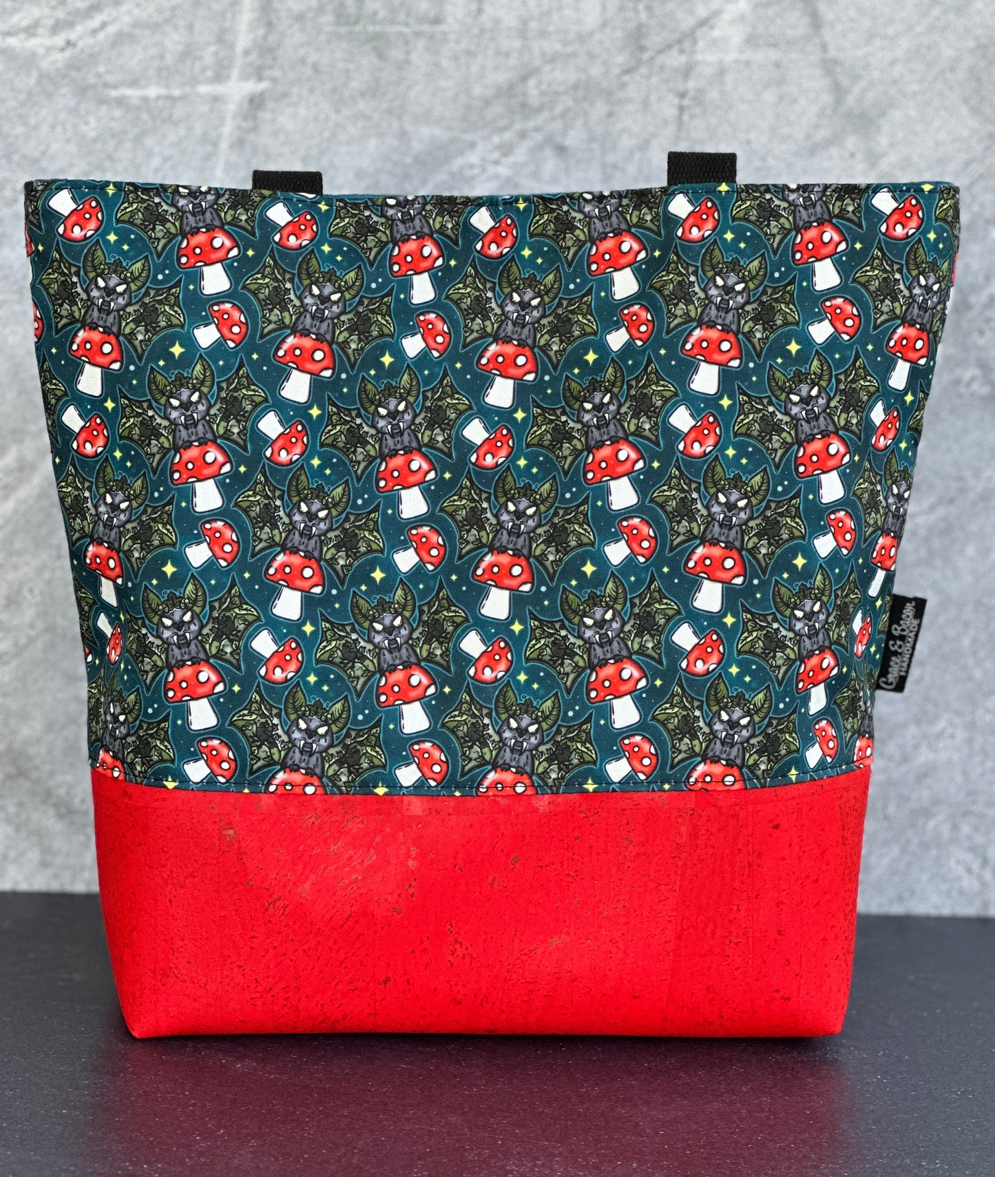 Batshrooms and Cork Tuesday Tote