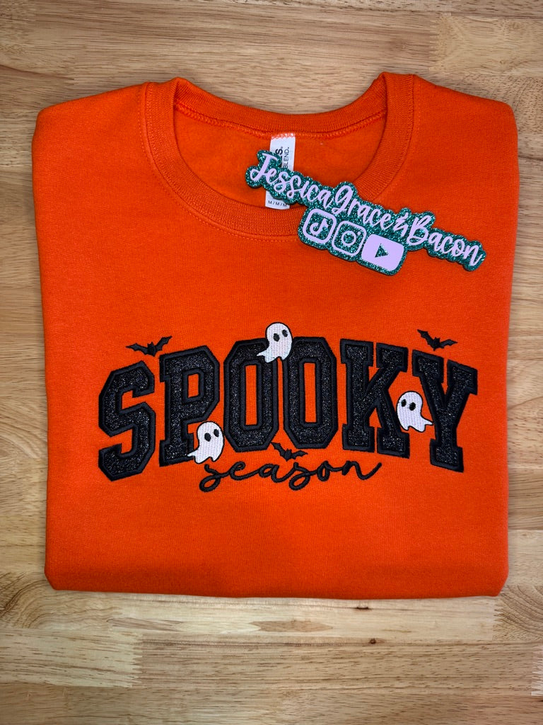 Spooky Season Embroidered Sweatshirt